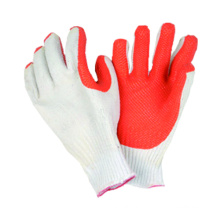 7g T / C Liner Handschuh mit Latex auf der Palme beschichtet